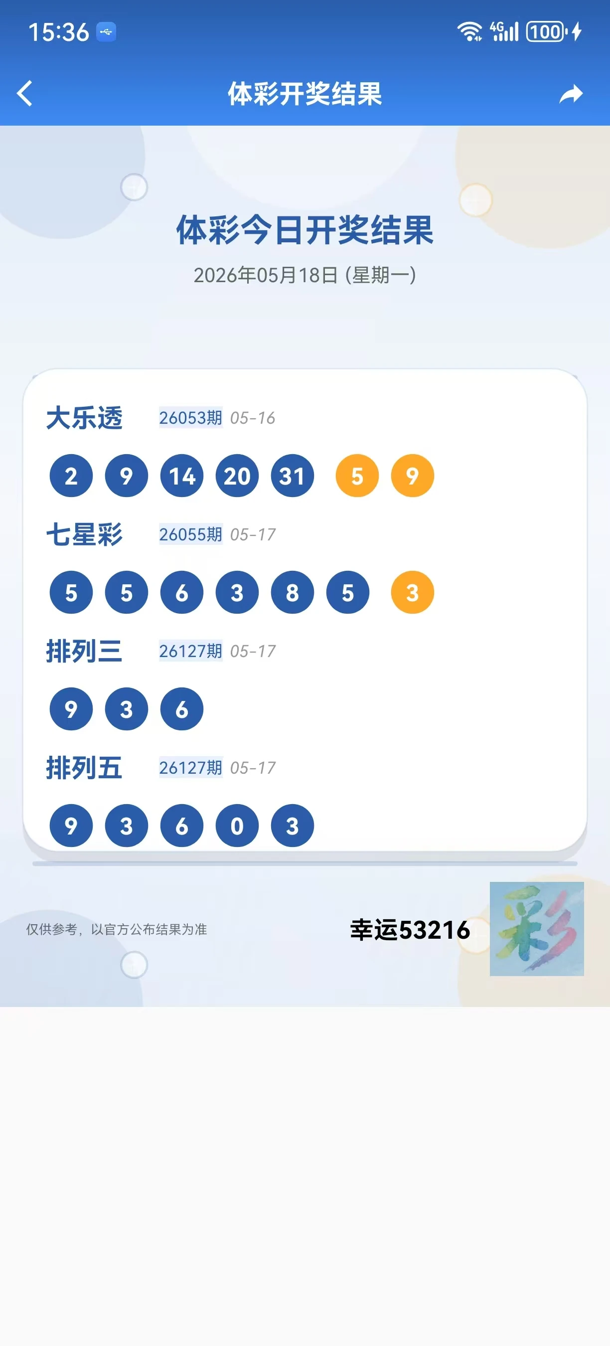 彩站通开奖海报功能截图